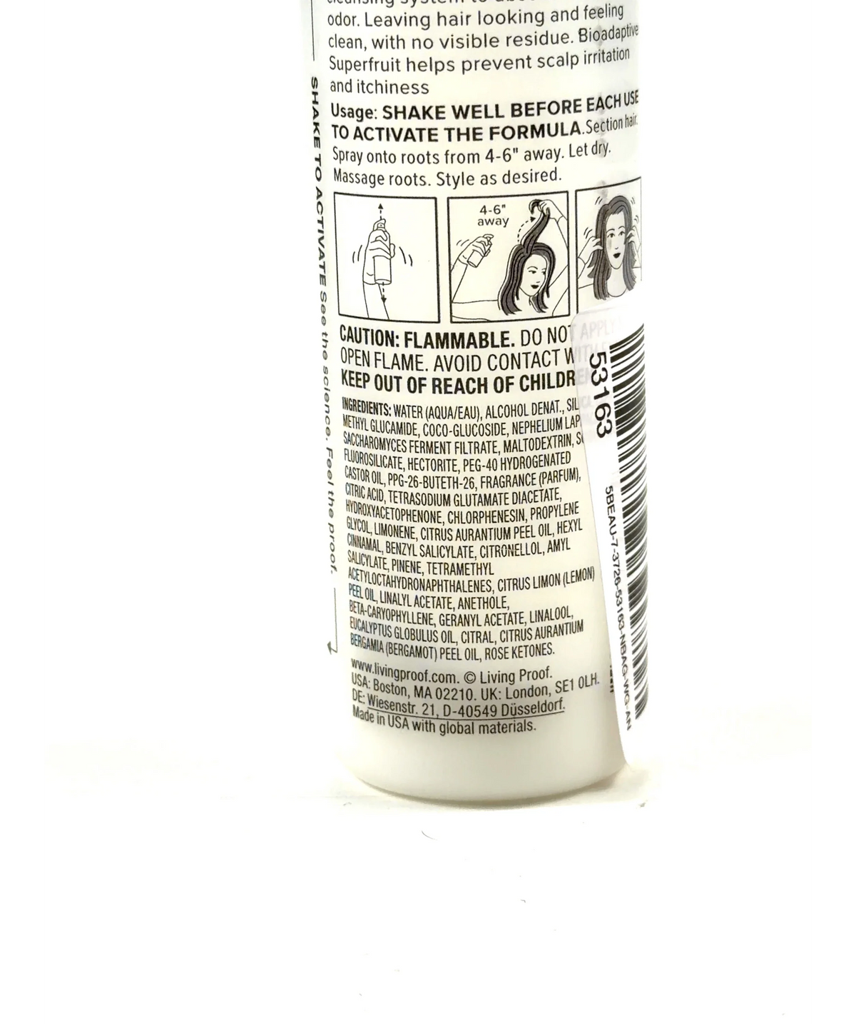 Living Proof Perfect Hair Day Sheer Clean Dry Shampoo Mist, size 100ml — fabric detail