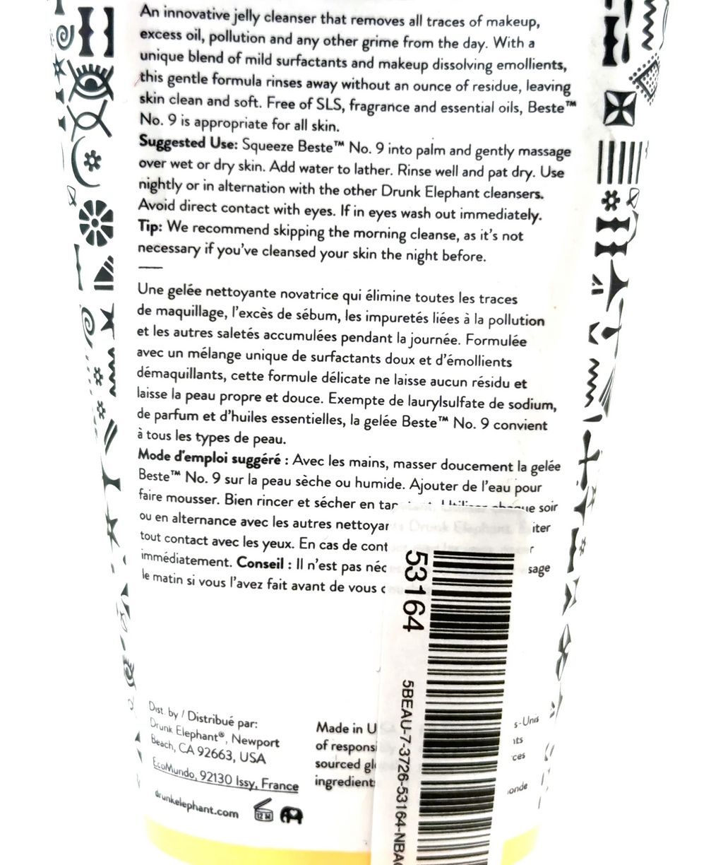 Drunk Elephant Beste No. 9 Jelly Cleanser, size 150ml — fabric detail