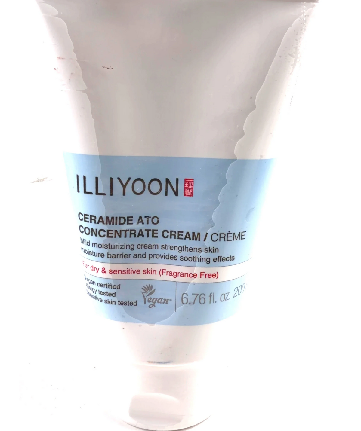 Illiyoon CERAMIDE ATO CONCENTRATE CREAM / CRÈME, size 200ml — label