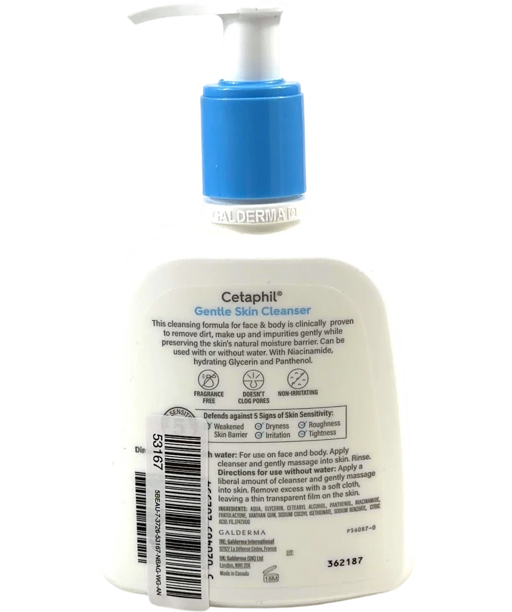 Cetaphil Gentle Skin Cleanser 236ml, size 236ml — back