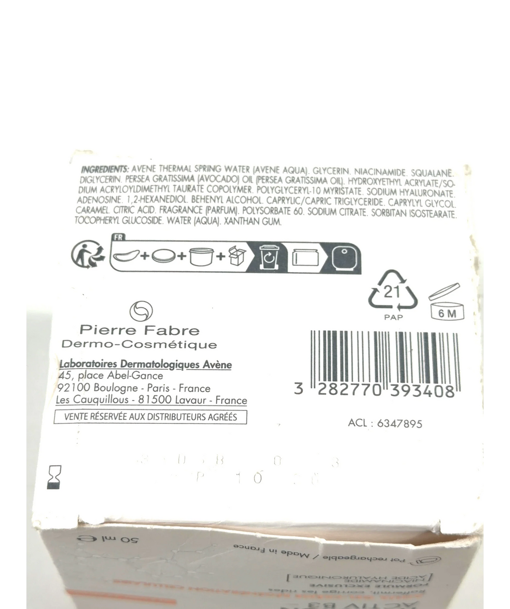 Avène HYALURON ACTIV B3 AQUA GEL-CRÈME RÉGÉNÉRATION CELLULAIRE, size 50ml — fabric detail