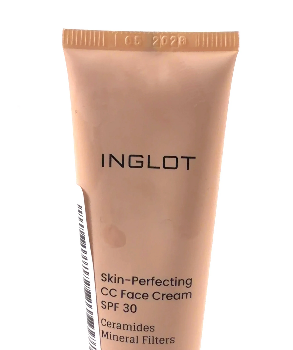Inglot 502 Light Neutral Skin-Perfecting CC Face Cream, size 30ml — label