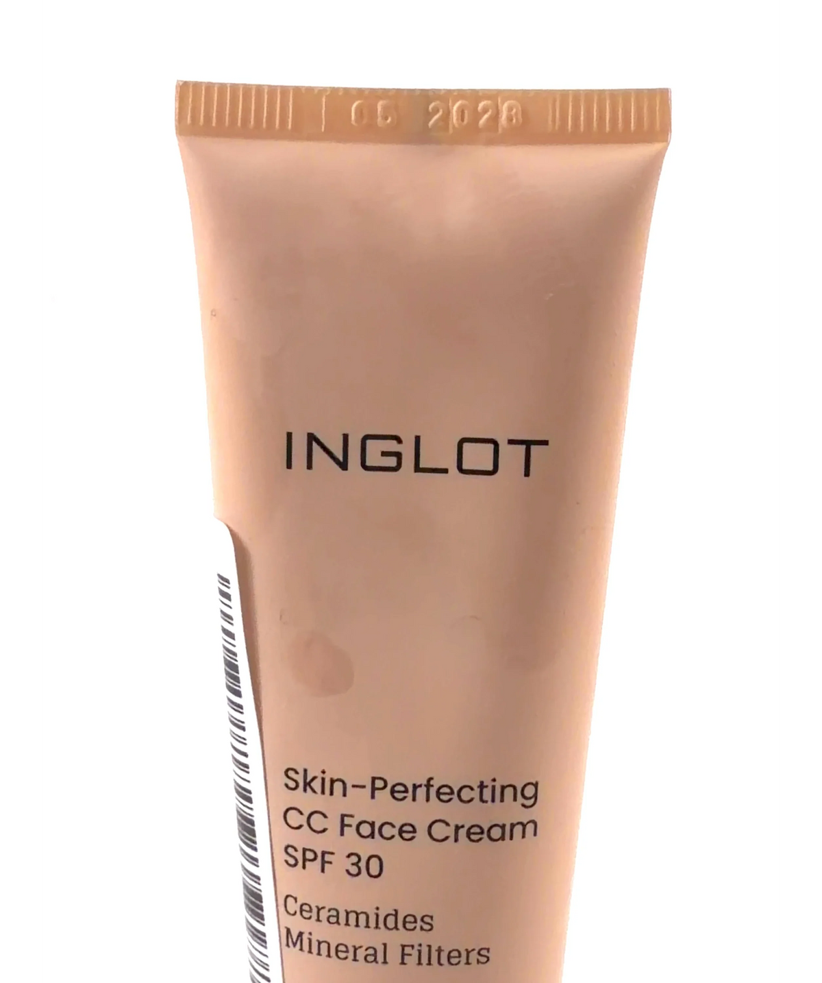 Inglot 502 Light Neutral Skin-Perfecting CC Face Cream, size 30ml — label
