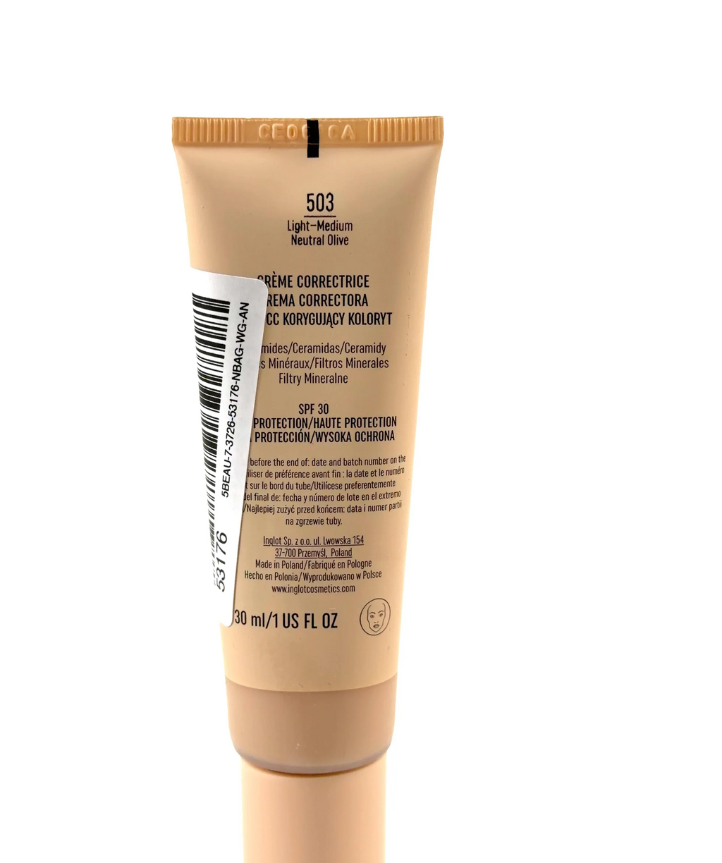 Inglot 503 Light-Medium Neutral Olive Skin-Perfecting CC Face Cream, size 30ml — detail