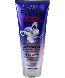 L'Oréal ELVIVE HYDRA [HYALURONIC] OVERNIGHT HYDRATING CREAM, size 200ml — front