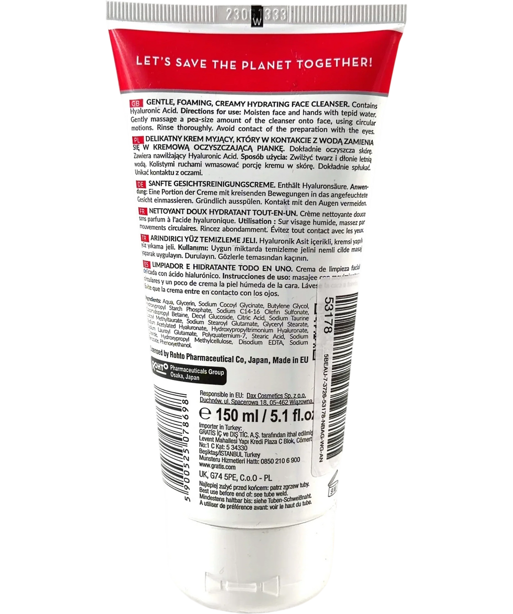 Hada Labo Tokyo Gentle Hydrating Cleanser, size 150ml — back