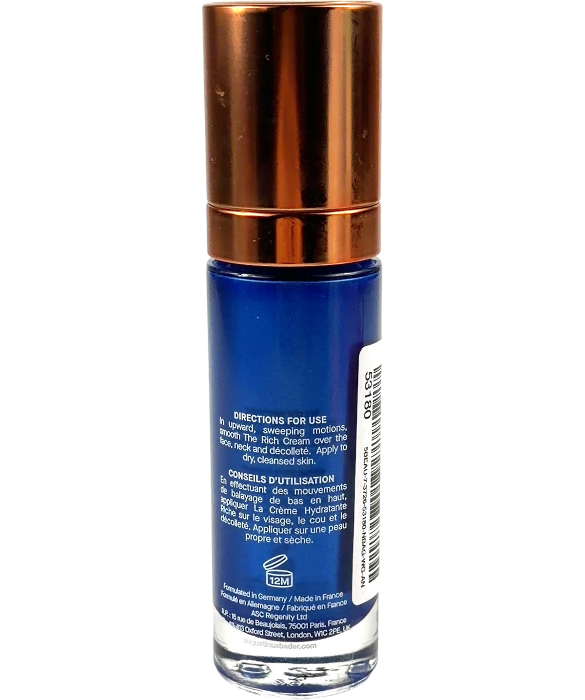 Augustinus Bader THE RICH CREAM, size 30ml — back