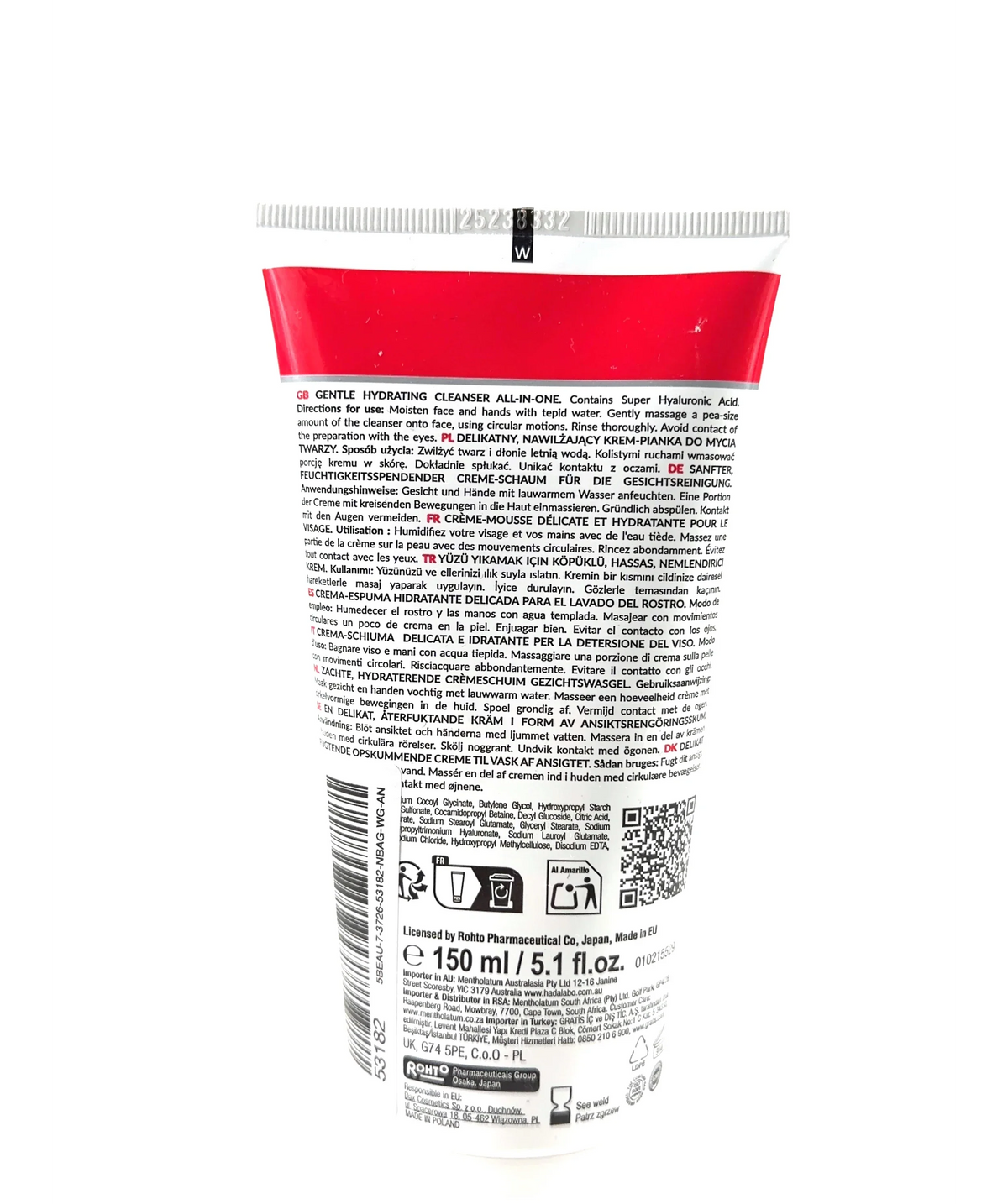 Hada Labo Tokyo GENTLE HYDRATING CLEANSER ALL-IN-ONE, size 150ml — detail