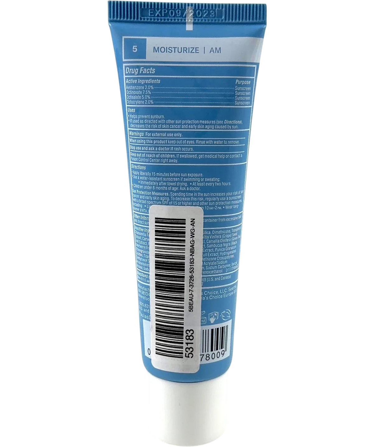Paula's Choice Youth-Extending Daily Hydrating Fluid, size 60ml — back