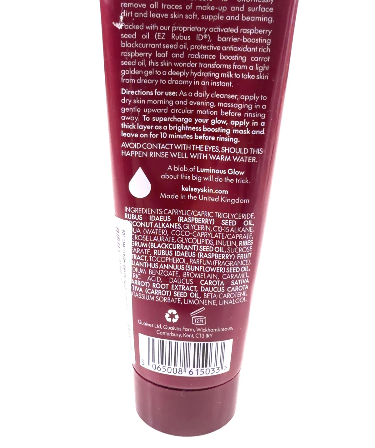 Kelsey Luminous Glow Radiant Cleansing Gel, size 120ml — fabric detail
