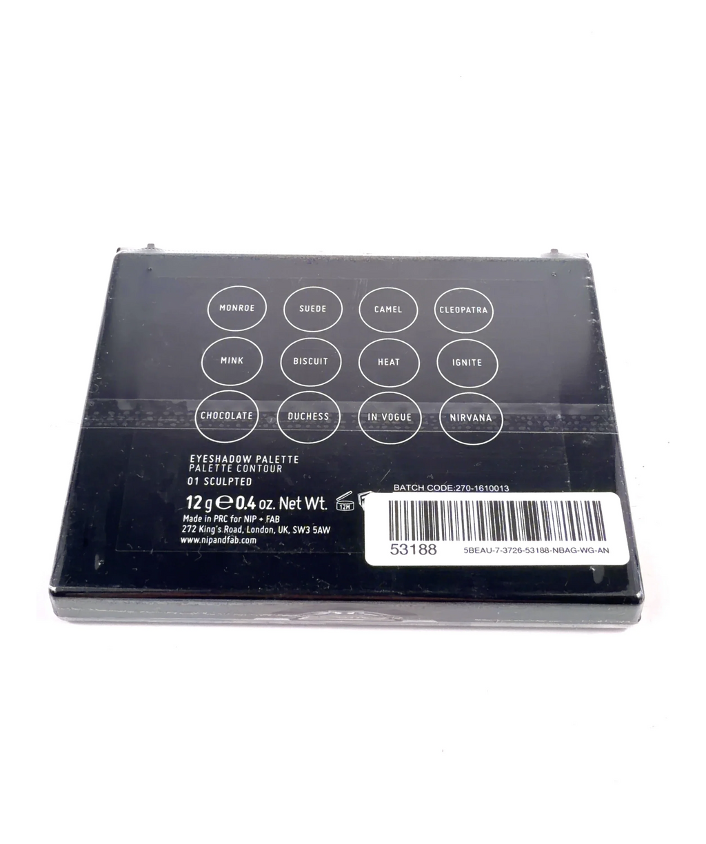 Nip+Fab 01 Sculpted Shade, size 12g — care label