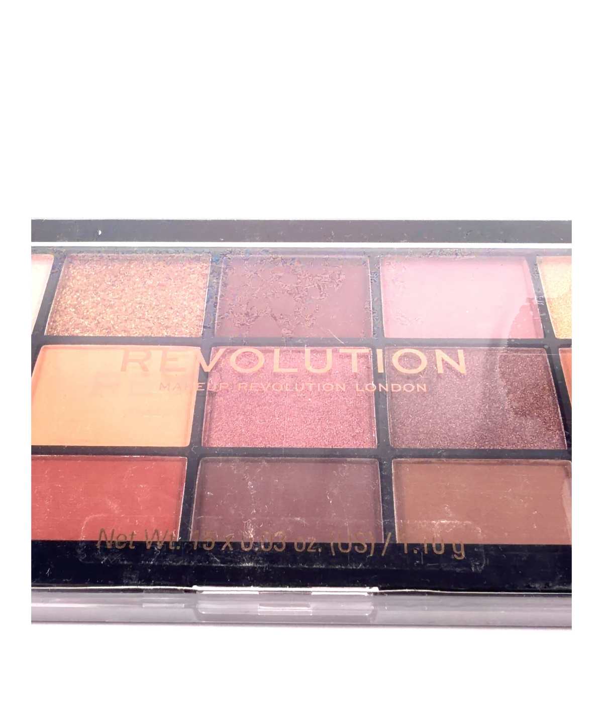 Revolution Velvet Rose Reloaded Eyeshadow Palette, size 1.10g — label
