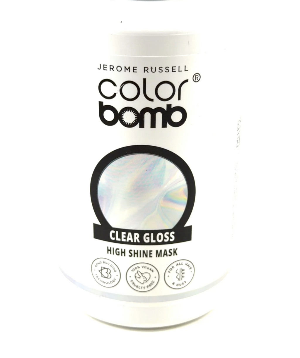 Jerome Russell Clear Gloss Clear Gloss High Shine Mask, size 300ml — label