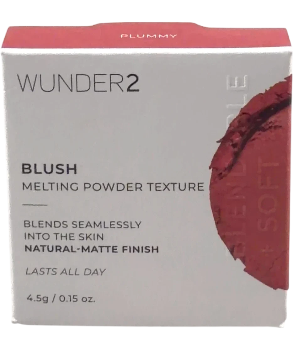 WUNDER2 PLUMMY BLUSH MELTING POWDER TEXTURE, size 4.5g — front