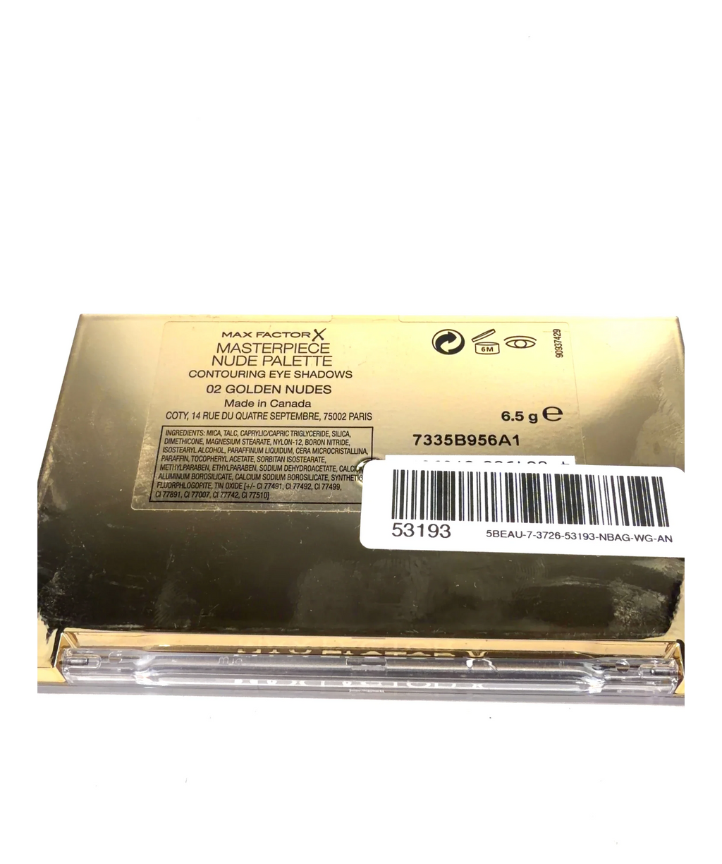 Max Factor 02 Golden Nudes MASTERPIECE NUDE PALETTE CONTOURING EYE SHADOWS 02 GOLDEN NUDES, size 6.5g — fabric detail