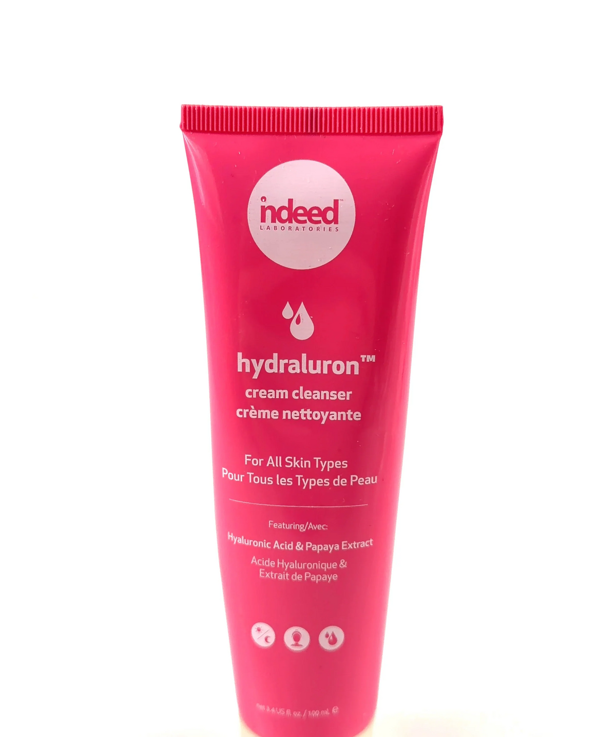 Indeed Laboratories Hydraluron Cream Cleanser, size 100ml — label