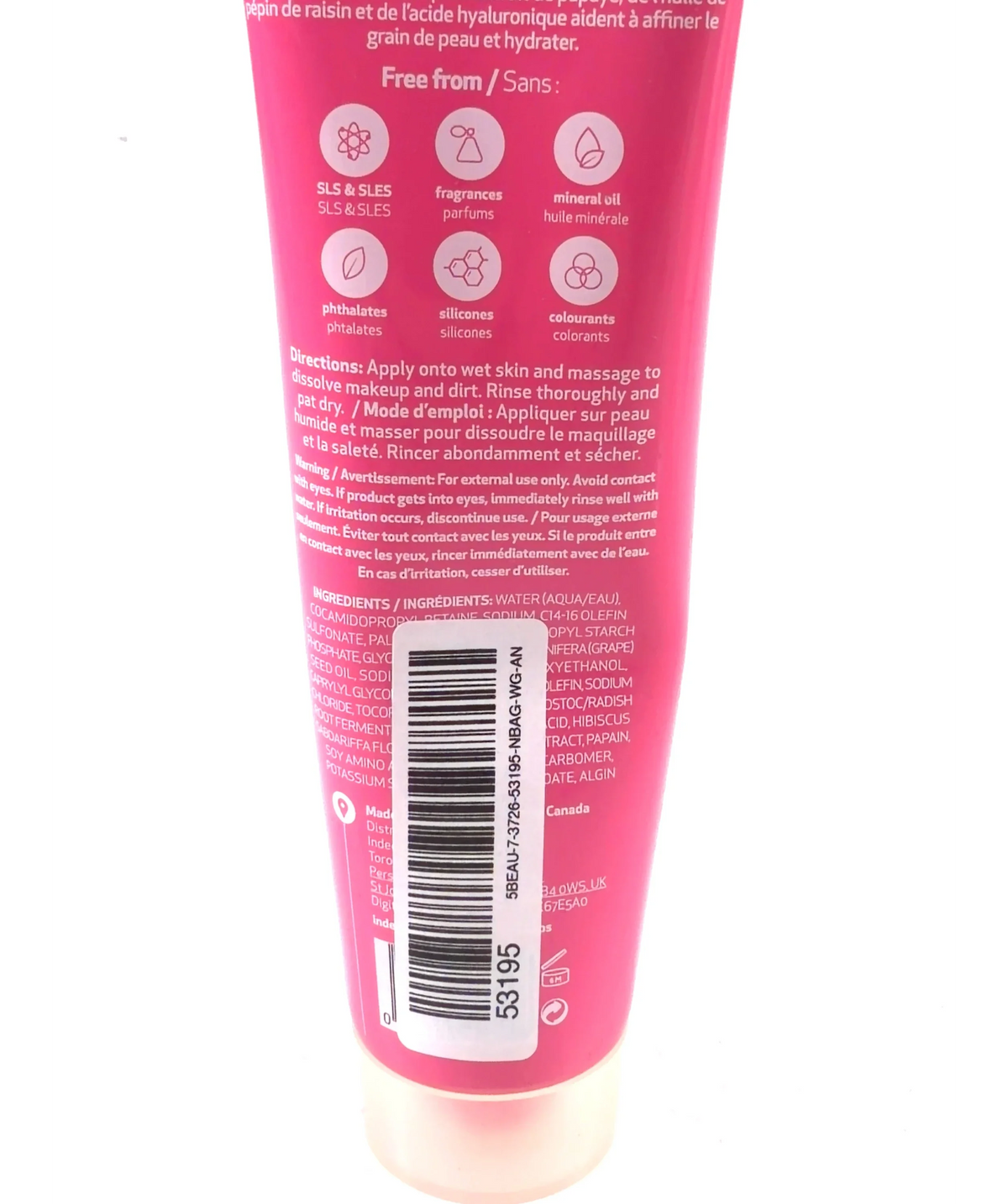 Indeed Laboratories Hydraluron Cream Cleanser, size 100ml — fabric detail
