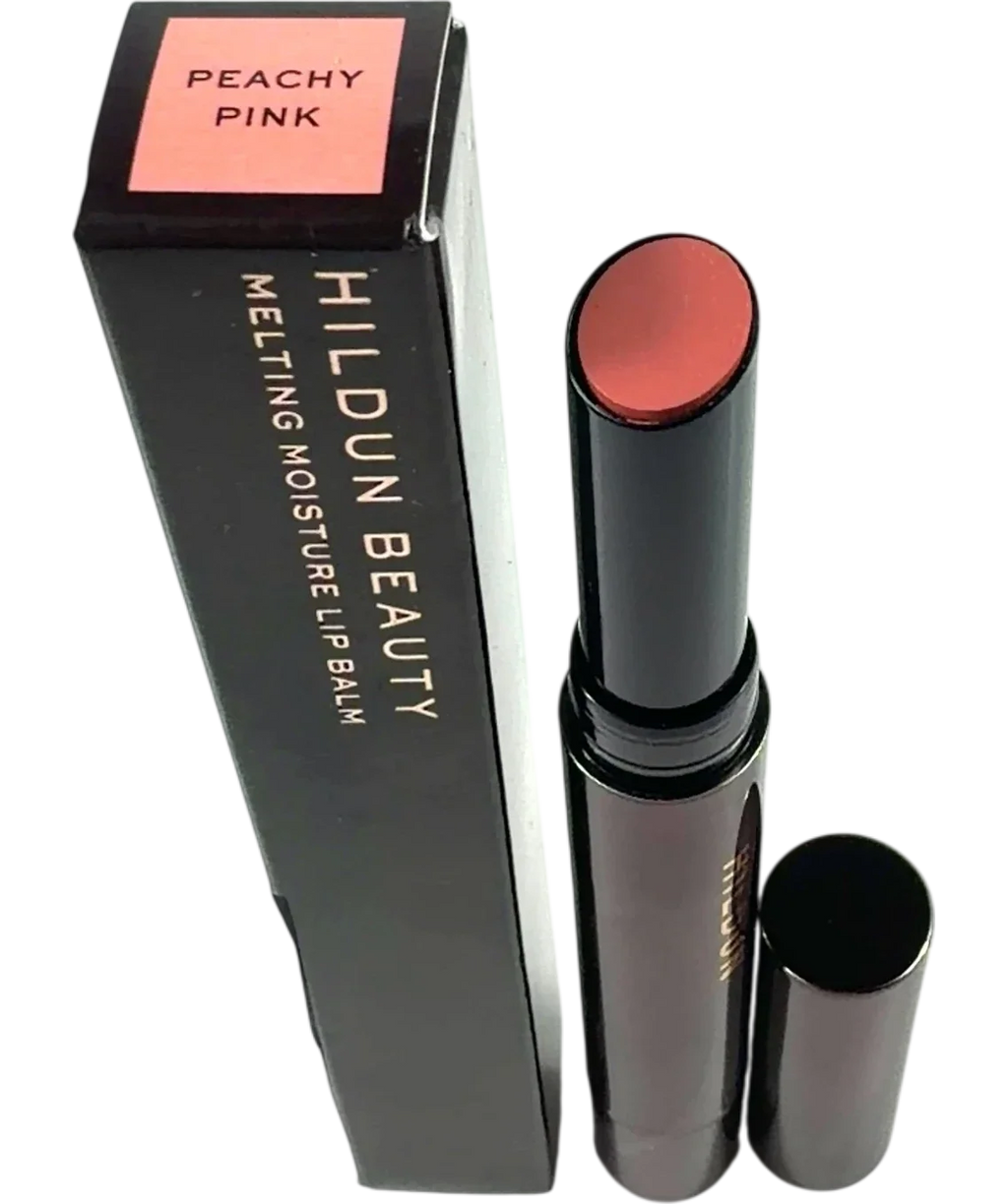 Hildun Beauty Peachy Pink MELTING MOISTURE LIP BALM, size 1.7g — back