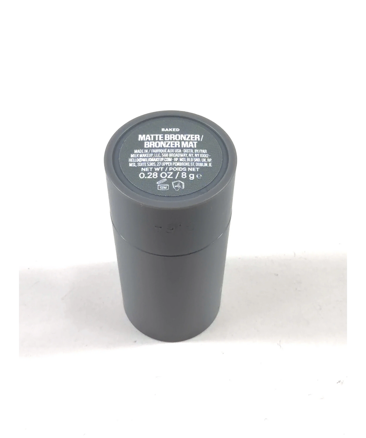 Milk Makeup BAKED Matte Bronzer, size 8g — care label