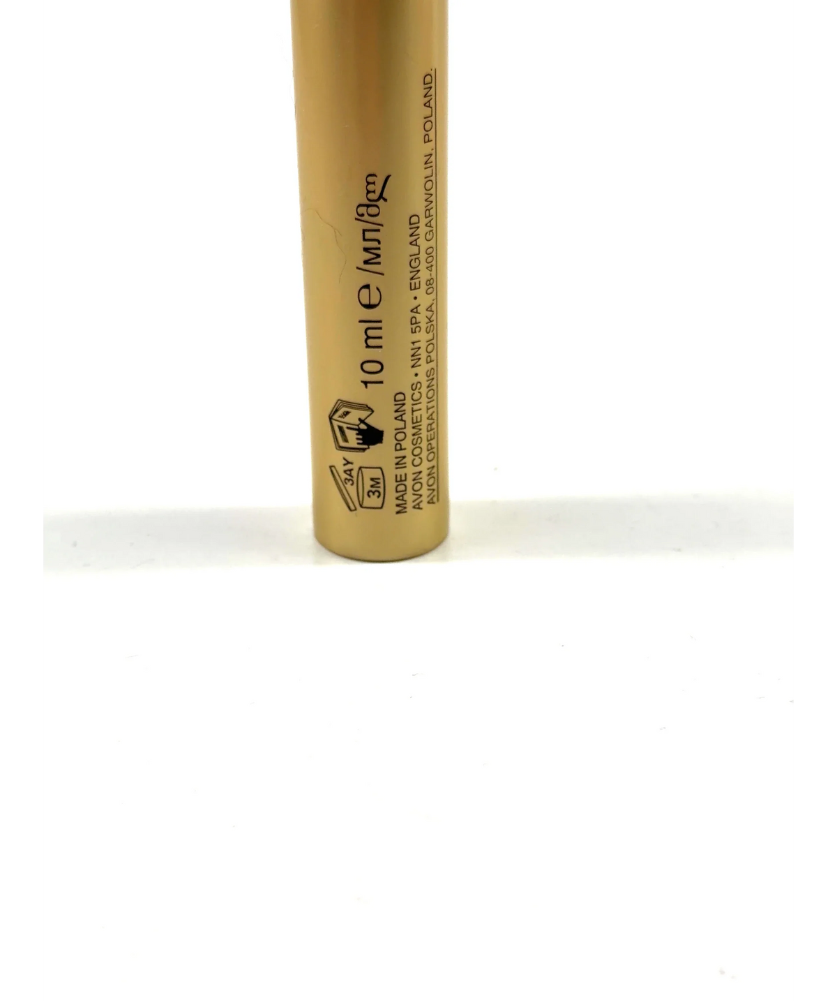 Avon blackest black LASHGENIUS, size 10ml — care label