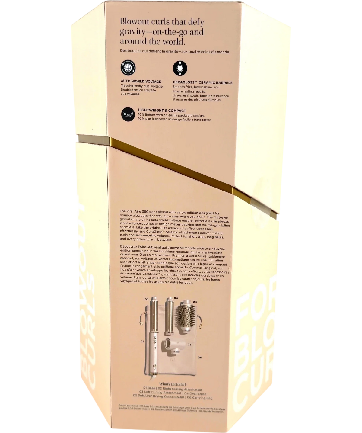 T3 Aire 360 Ceramic Air Styler Blowout Kit — back