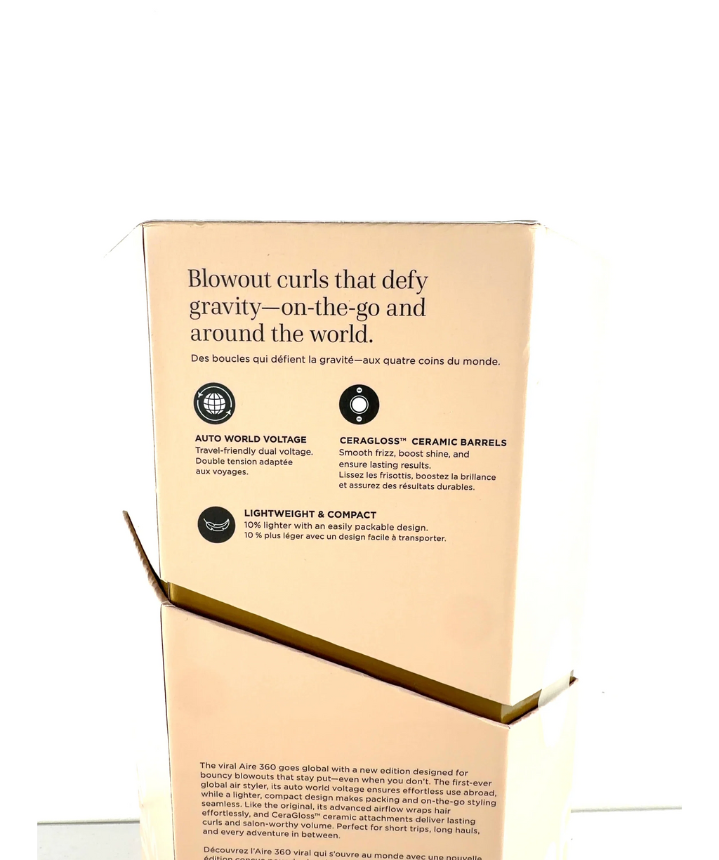 T3 Aire 360 Ceramic Air Styler Blowout Kit — fabric detail