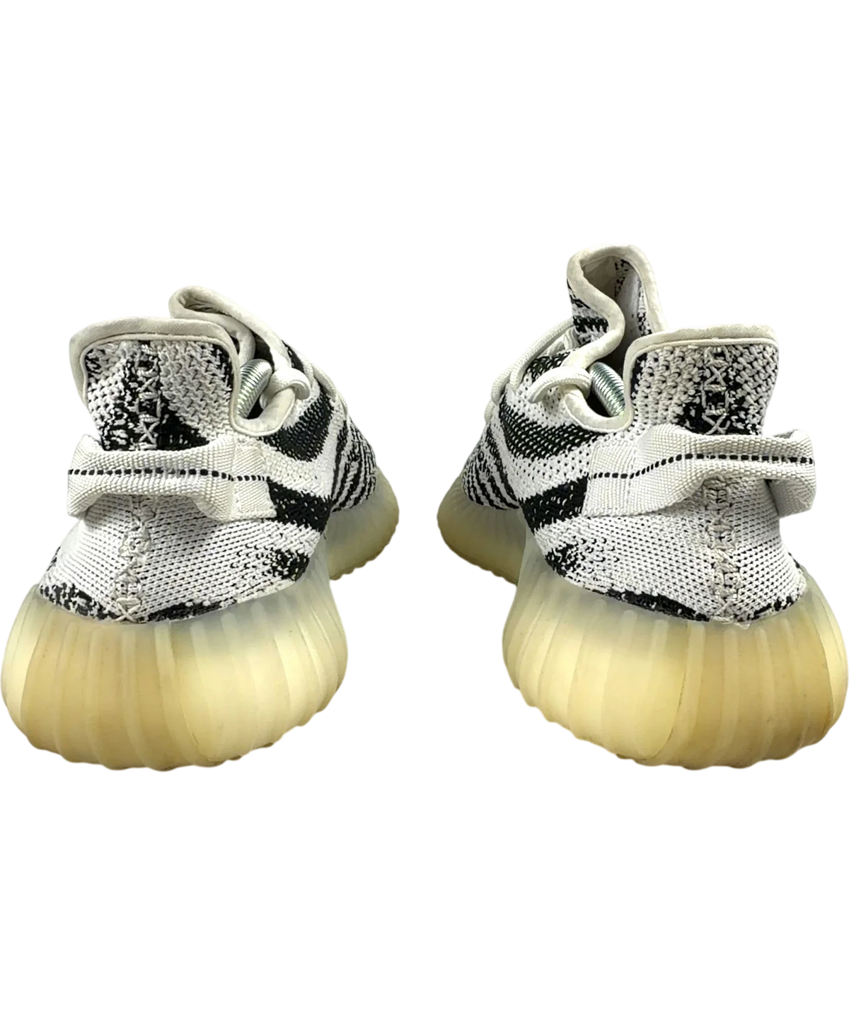 adidas White Yeezy Boost 350 V2 "Zebra", size UK 9 EU 43 👞 — back