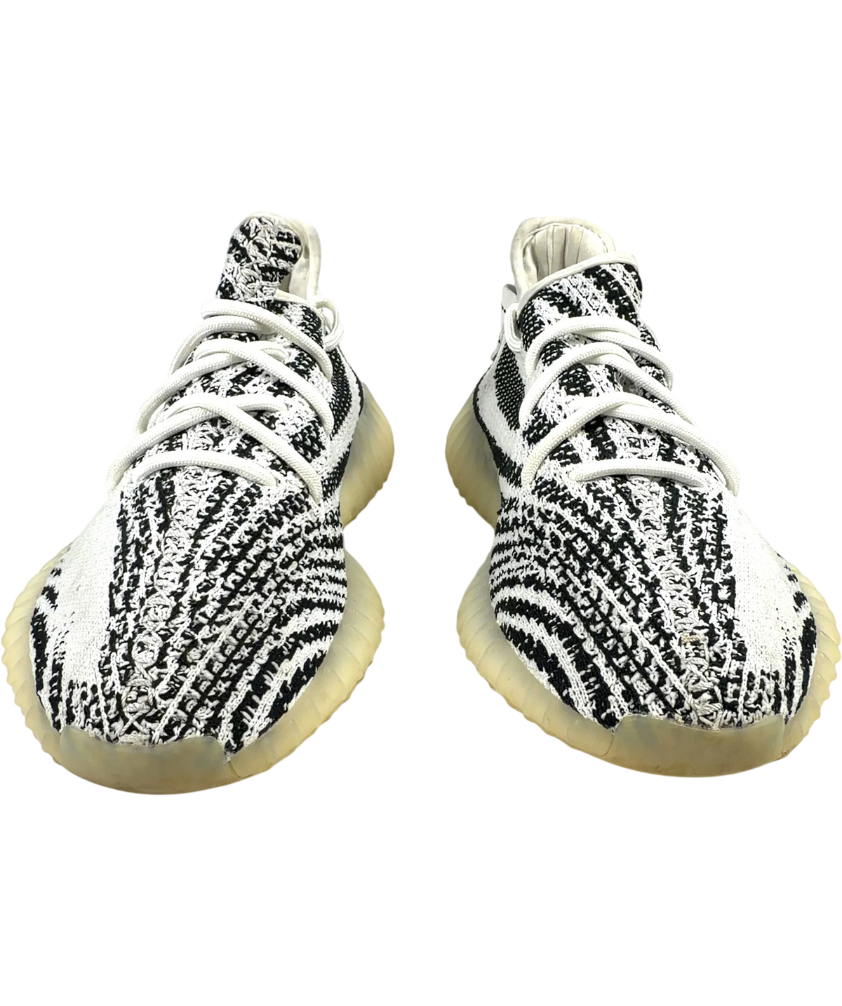 adidas White Yeezy Boost 350 V2 "Zebra", size UK 9 EU 43 👞 — detail