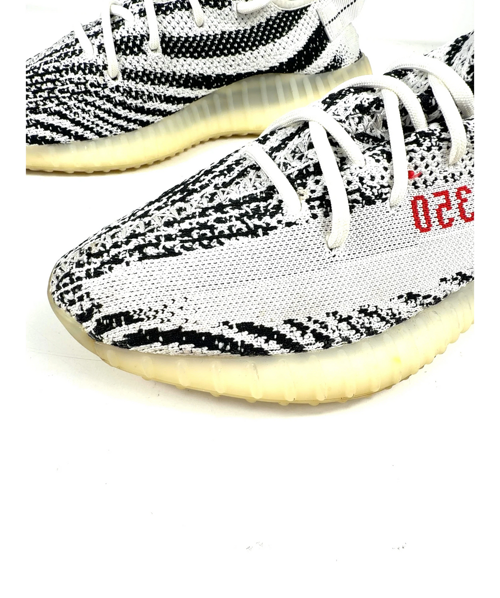 adidas White Yeezy Boost 350 V2 "Zebra", size UK 9 EU 43 👞 — additional view