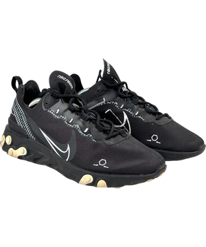 Nike React Element 55 Black Trainers UK 9.5