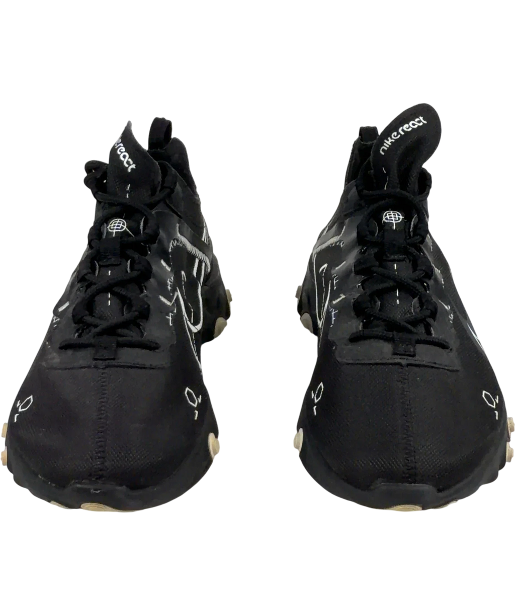 Nike Black React Element 55, size UK 9.5 EU 42.5 👠 — detail