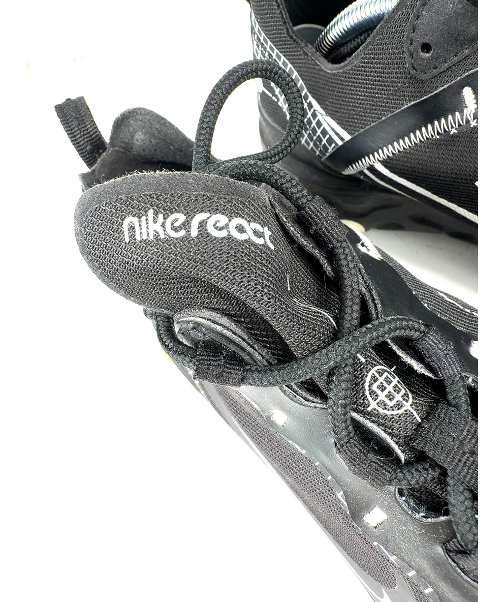 Nike Black React Element 55, size UK 9.5 EU 42.5 👠 — care label