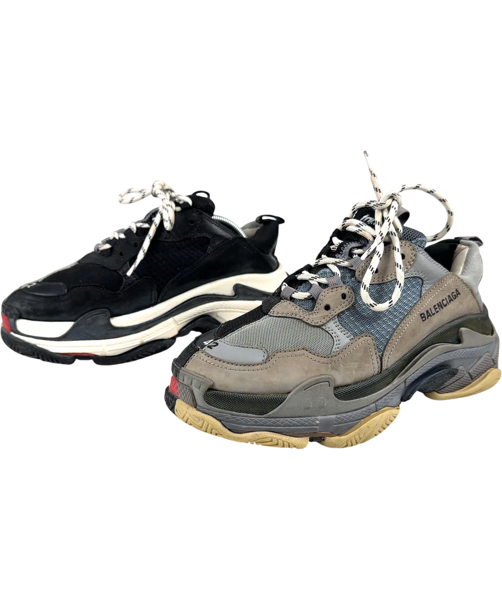 Balenciaga black Triple S Split, size UK 8 EU 41 👠 — label