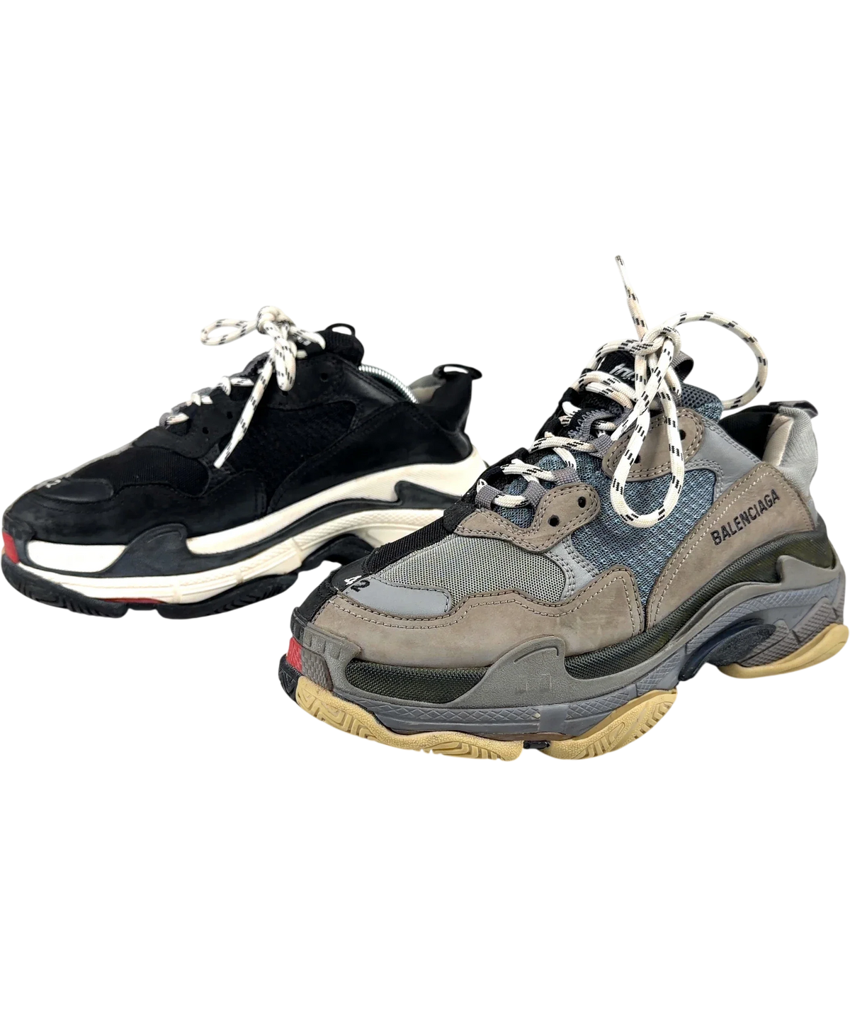 Balenciaga black Triple S Split, size UK 8 EU 41 👠 — label