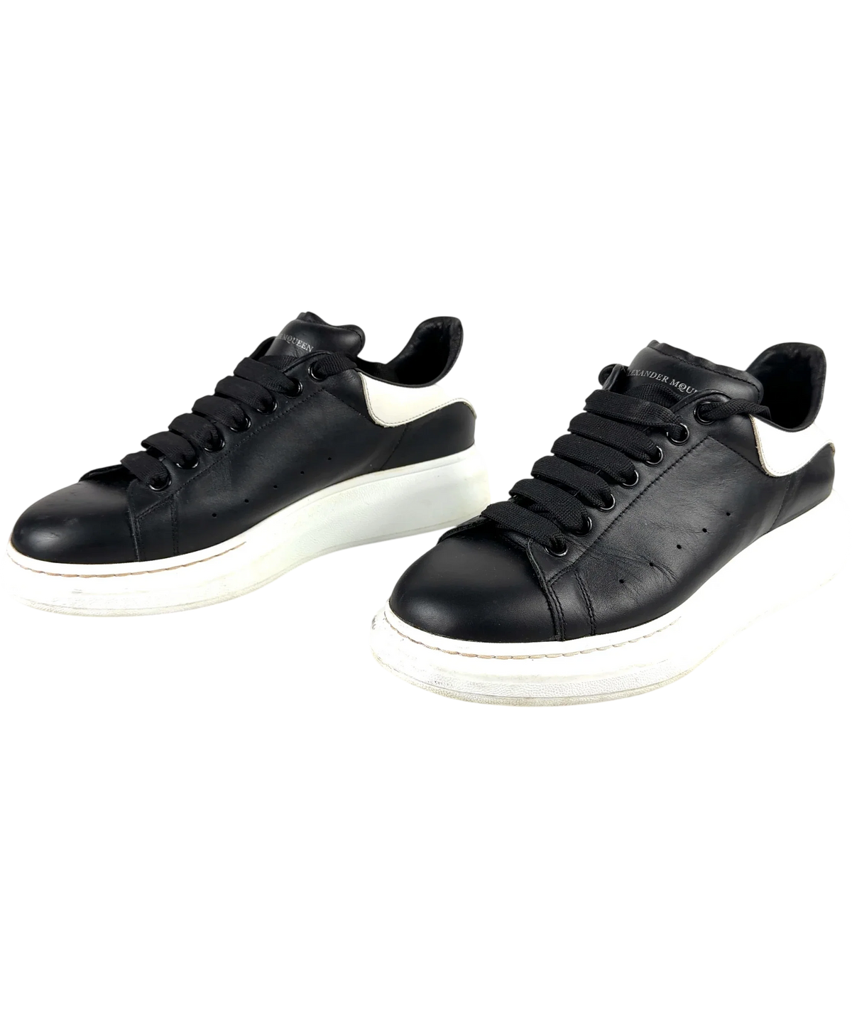 Alexander McQueen Black Men's Oversized Sneaker, size UK 9 EU 43 👞 — label