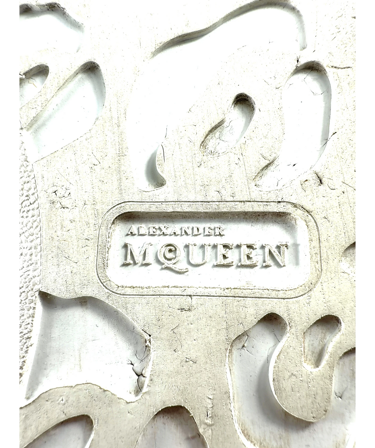 Alexander McQueen Black Men's Oversized Sneaker, size UK 9 EU 43 👞 — care label