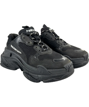 Balenciaga Black Triple S Trainers UK 4