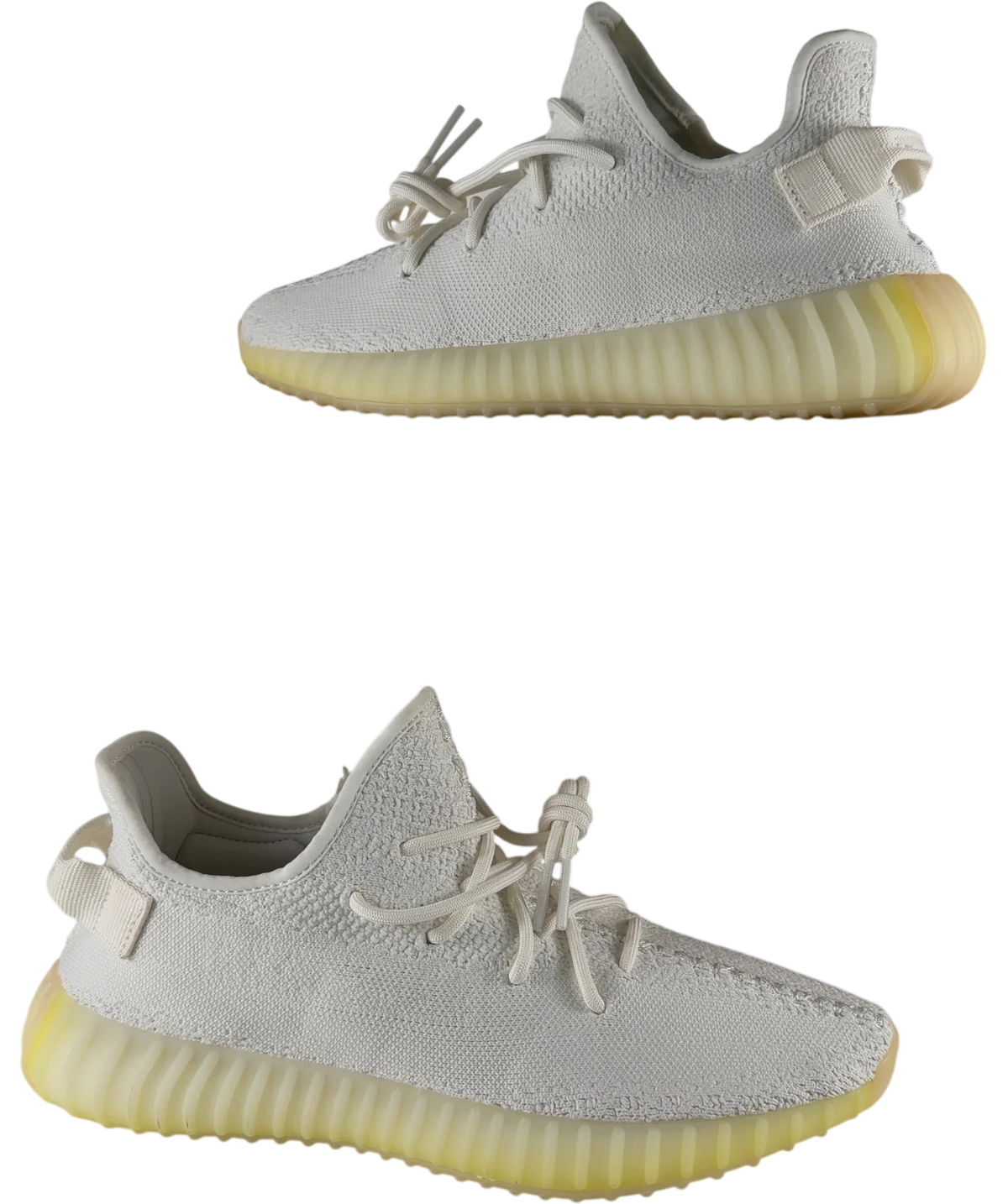 adidas White Yeezy Boost 350 v2 "Triple White" sneakers, size UK 9 EU 42 👠 — front