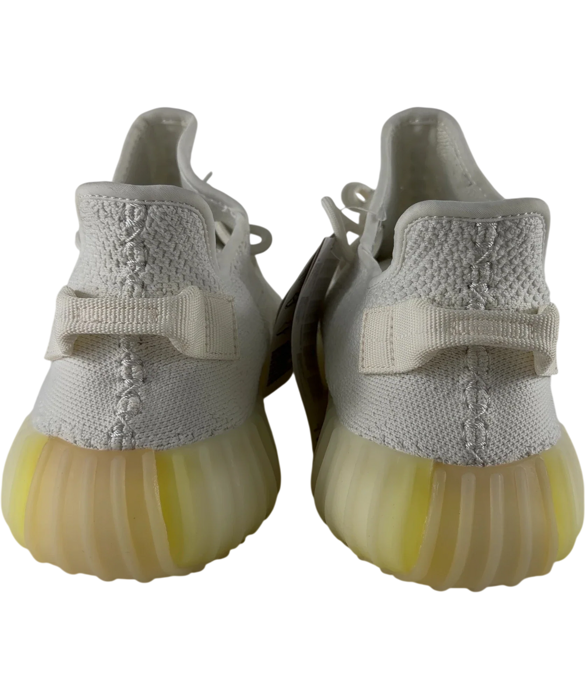 adidas White Yeezy Boost 350 v2 "Triple White" sneakers, size UK 9 EU 42 👠 — back