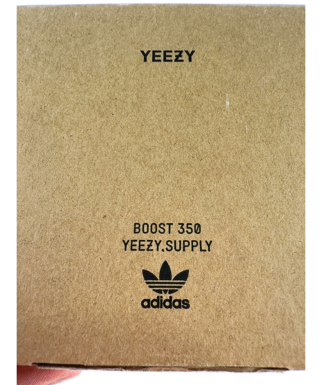 adidas White Yeezy Boost 350 v2 "Triple White" sneakers, size UK 9 EU 42 👠 — care label