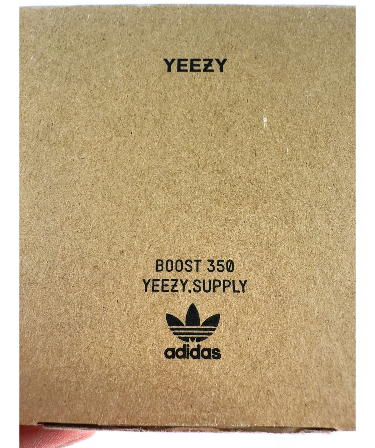 adidas White Yeezy Boost 350 v2 "Triple White" sneakers, size UK 9 EU 42 👠 — care label