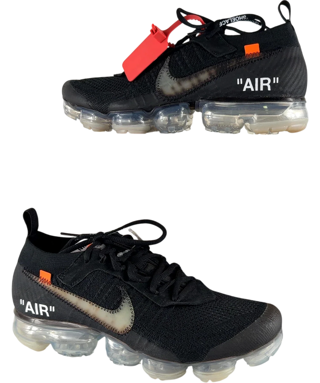 Nike Black x Off-White The 10 Air VaporMax FK Black, size UK 10 EU 44 👞 — front