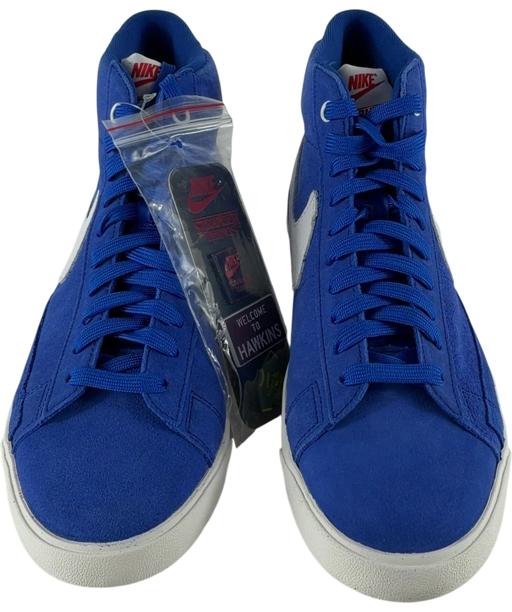 Nike Blue x Stranger Things Blazer Mid QS ST Game Royal, size UK 9 EU 42 👠 — detail
