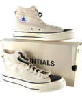 Converse Cream x Fear of God Chuck 70 Hi Natural Ivory HIGH TOP TRAINERS, size UK 10 EU 44 👞 — front