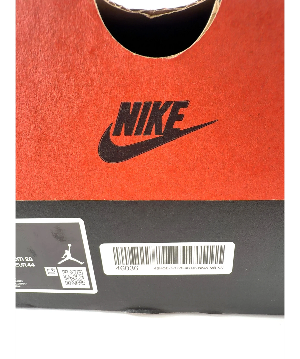 Nike Black Jordan, size UK 10 EU 44 👞 — care label