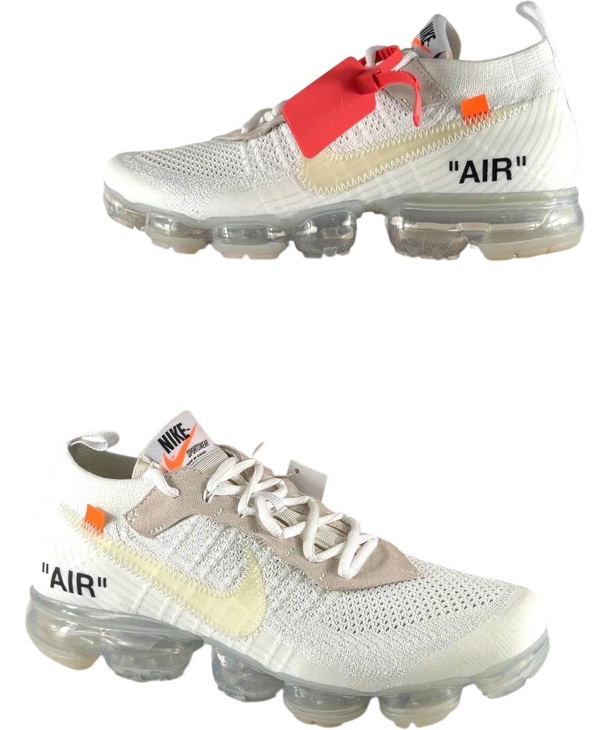 Nike White x Off-White Air VaporMax White TRAINERS, size UK 10 EU 44 👞 — front
