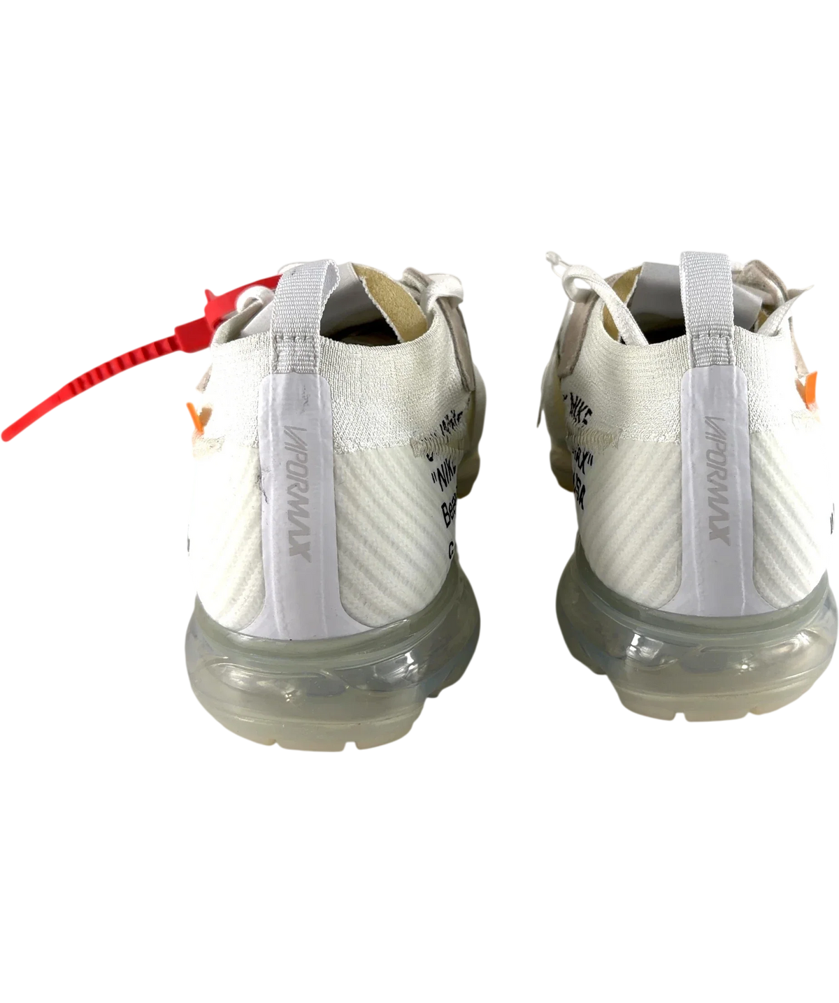 Nike White x Off-White Air VaporMax White TRAINERS, size UK 10 EU 44 👞 — back