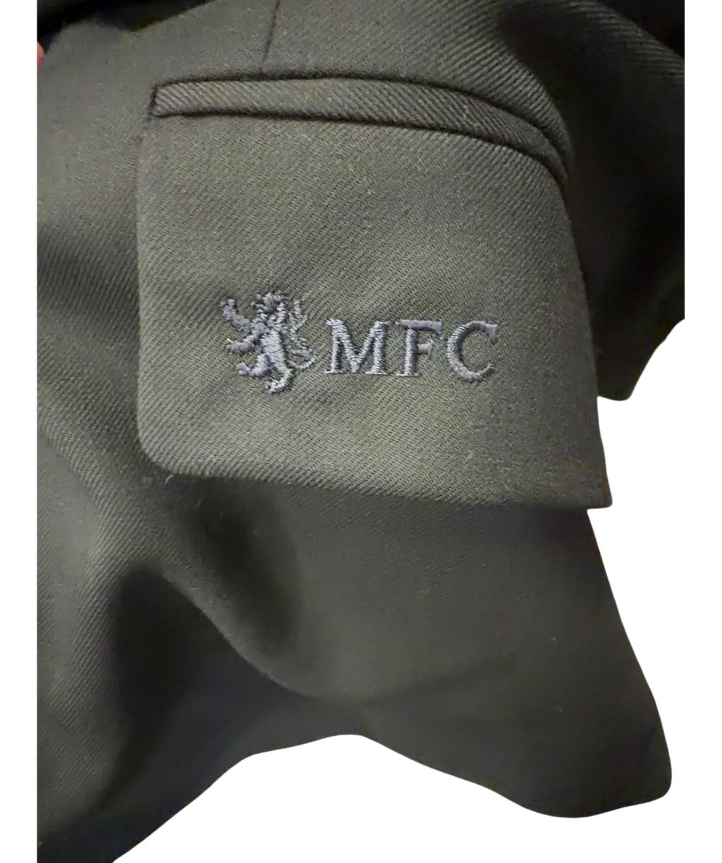 Paul Smith Blue Soho Fit Blazer with MFC Embroidery, size UK 40" CHEST — fabric detail