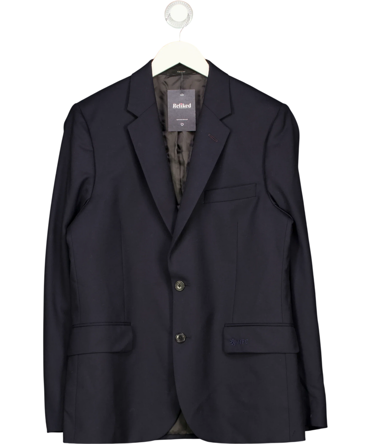 Paul Smith Blue Soho Fit Blazer with MFC Embroidery, size UK 40" CHEST — front