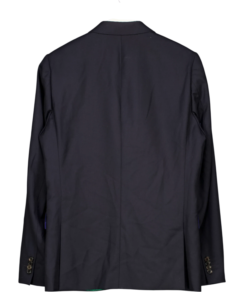 Paul Smith Blue Soho Fit Blazer with MFC Embroidery, size UK 40" CHEST — back